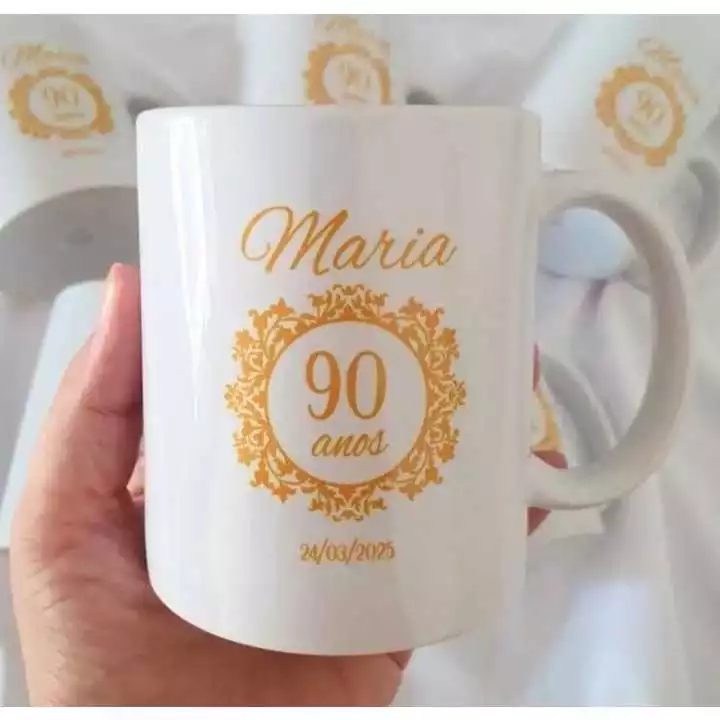 CANECA CERÂMICA PERSONALIZADA COM SUA IDEIA | NOME, FOTO, LOGO, FRASE | PRESENTE PERSONALIZADO - Imagem 3